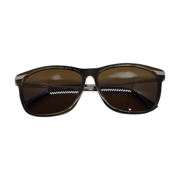 AUTHENTIC CARTIER  DARK GREEN Brown Sunglasses - Picture 7 of 9